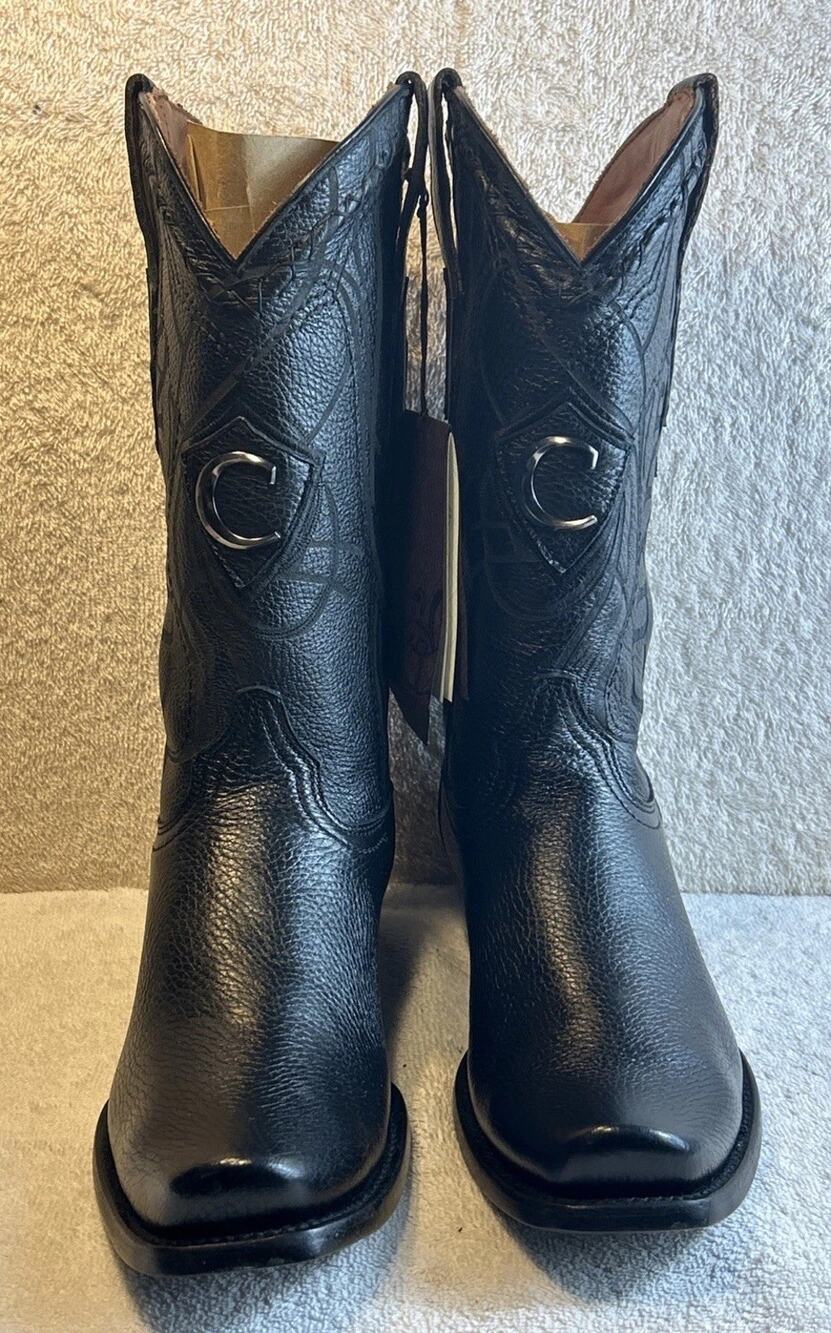 Cuadra black casual fashion deer leather boots for men Size 7 EE